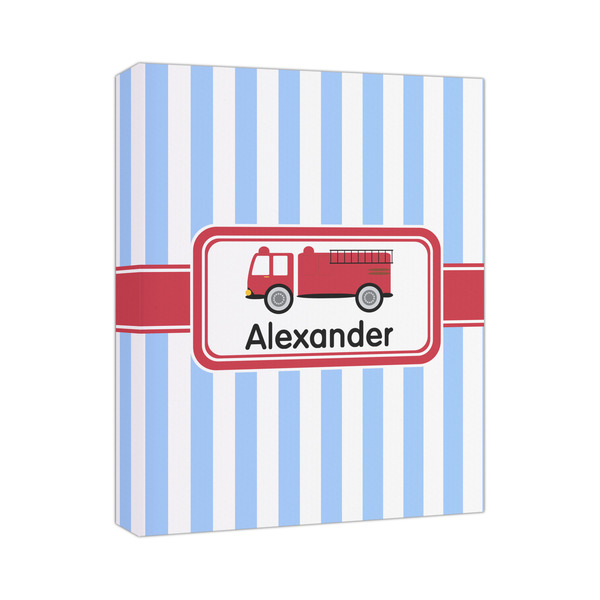 Custom Firetruck Canvas Print (Personalized)