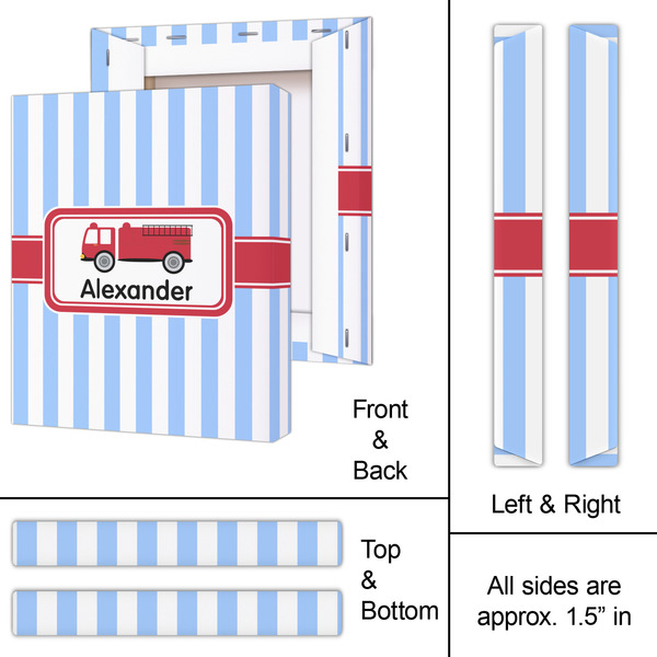 Firetruck 11x14 - Canvas Print - Approval