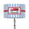 Firetruck 12" Drum Lampshade - ON STAND (Fabric)