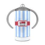 Firetruck 12 oz Stainless Steel Sippy Cup (Personalized)