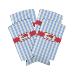 Firetruck Can Cooler (tall 12 oz) - Set of 4 (Personalized)