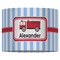 Firetruck 16" Drum Lampshade - FRONT (Fabric)
