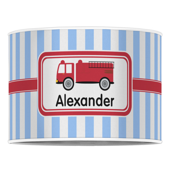 Firetruck 16" Drum Lampshade - FRONT (Poly Film)