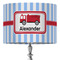 Firetruck 16" Drum Lampshade - ON STAND (Fabric)
