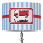 Firetruck 16" Drum Lamp Shade - Poly-film (Personalized)
