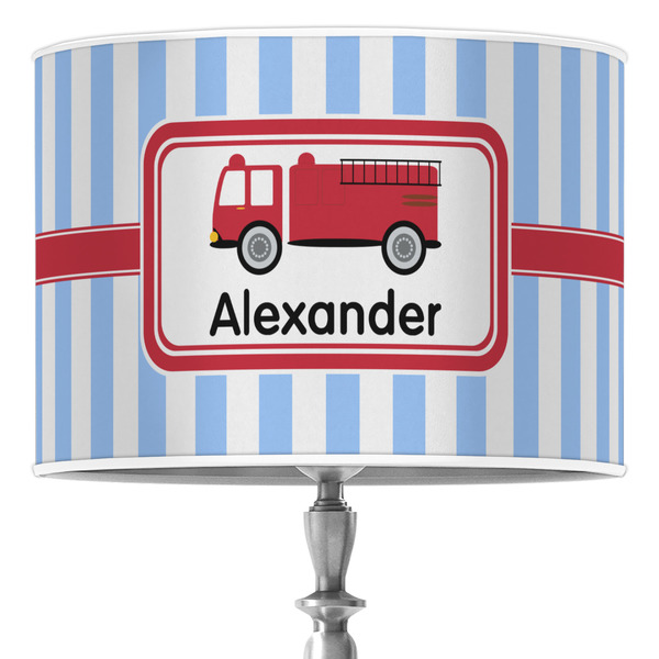 Custom Firetruck Drum Lamp Shade (Personalized)