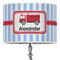 Firetruck 16" Drum Lampshade - ON STAND (Poly Film)
