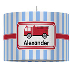 Firetruck Drum Pendant Lamp (Personalized)