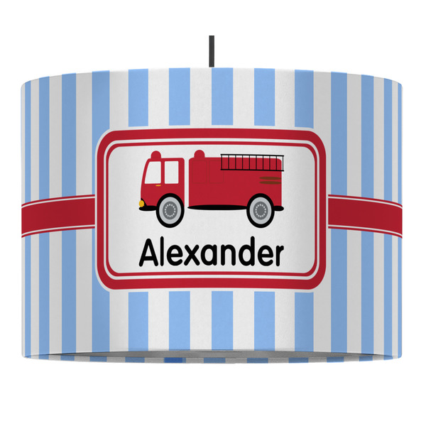 Firetruck 16" Drum Lampshade - PENDANT (Fabric)
