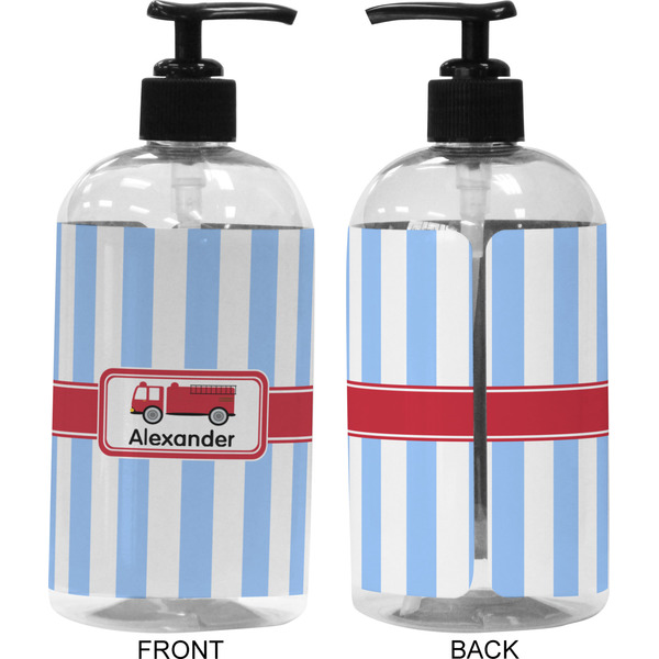 Firetruck 16 oz Plastic Liquid Dispenser (Approval)
