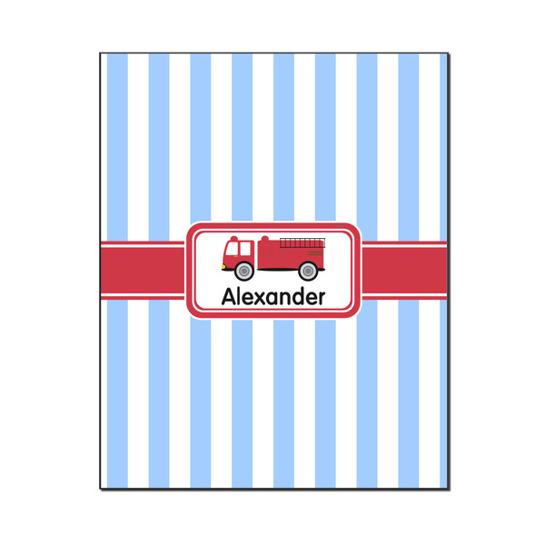 Custom Firetruck Wood Print - 16x20 (Personalized)