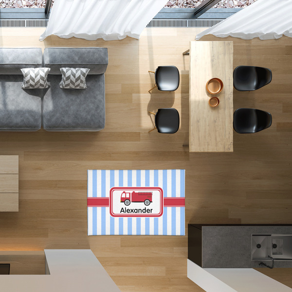 Firetruck 2'x3' Indoor Area Rugs - IN CONTEXT