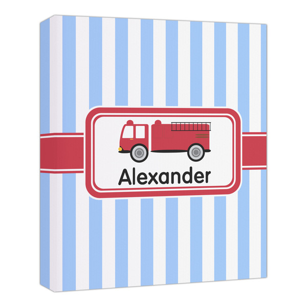 Custom Firetruck Canvas Print - 20x24 (Personalized)