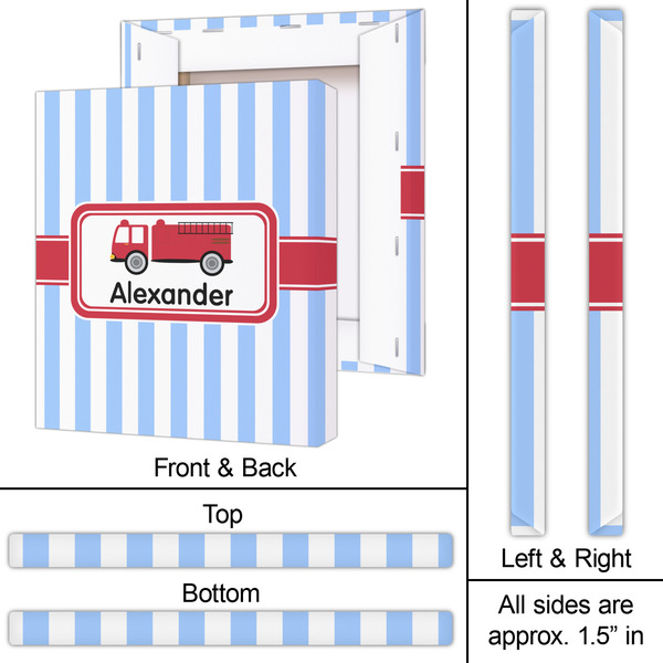 Firetruck 20x24 - Canvas Print - Approval