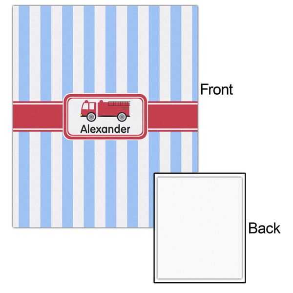 Firetruck 20x24 - Matte Poster - Front & Back