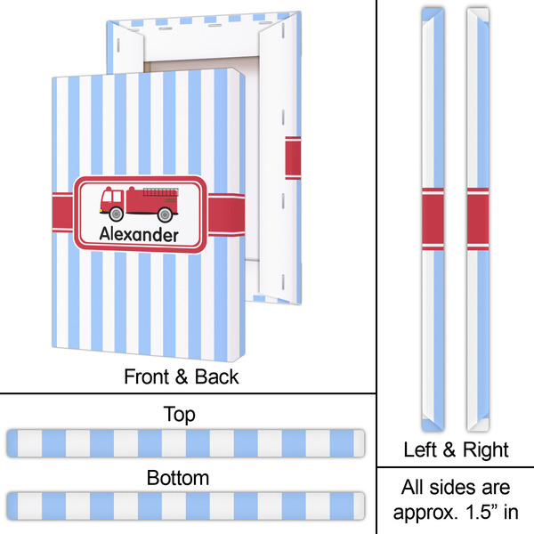 Firetruck 20x30 - Canvas Print - Approval