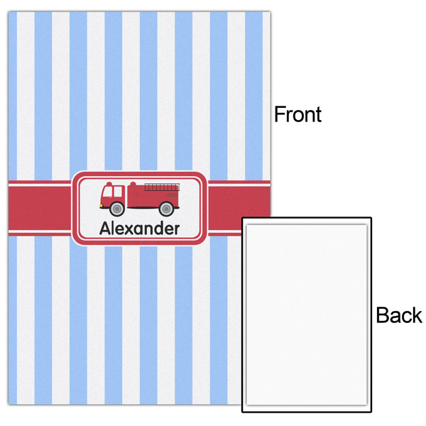 Firetruck 24x36 - Matte Poster - Front & Back