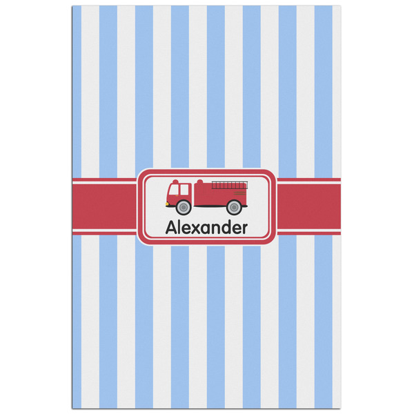 Custom Firetruck Poster - Matte - 24x36 (Personalized)