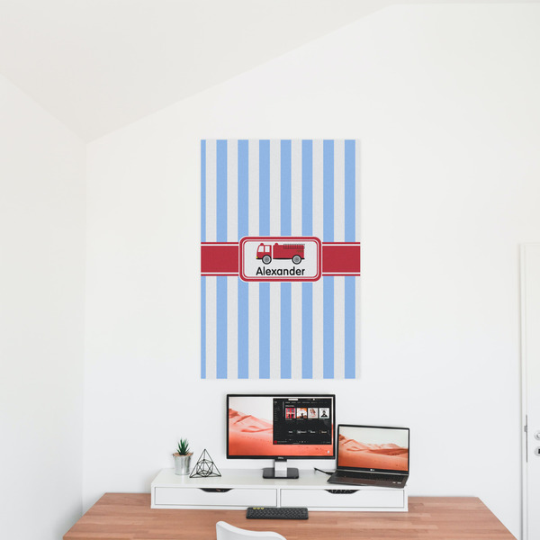 Firetruck 24x36 - Matte Poster - On the Wall