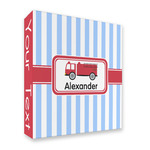 Firetruck 3 Ring Binder - Full Wrap - 2" (Personalized)