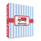 Firetruck 3 Ring Binder - Full Wrap - 2" (Personalized)