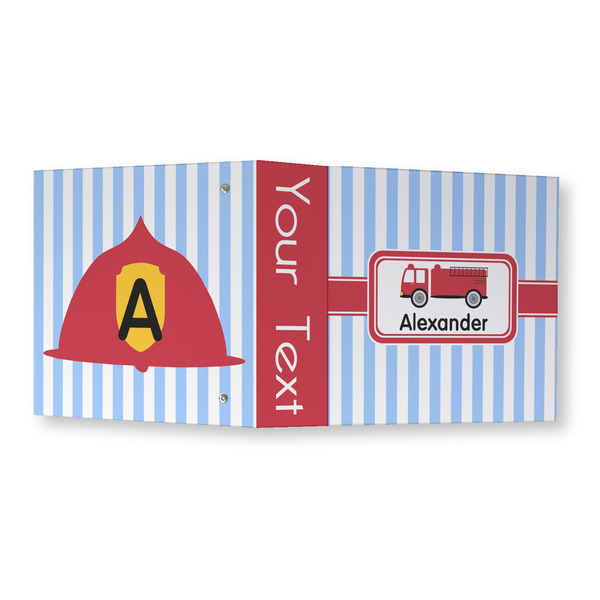 Firetruck 3 Ring Binders - Full Wrap - 3" - OPEN OUTSIDE