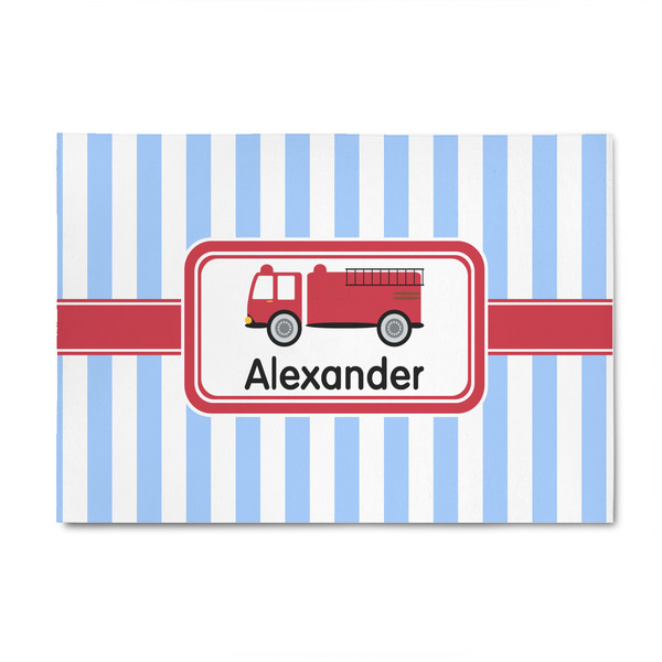 Custom Firetruck 4' x 6' Patio Rug (Personalized)