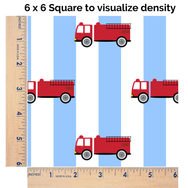 Firetruck 6x6 Swatch of Fabric