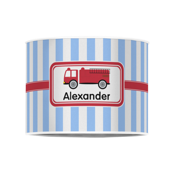 Firetruck 8" Drum Lampshade - FRONT (Poly Film)