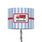 Firetruck 8" Drum Lampshade - ON STAND (Fabric)