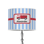 Firetruck 8" Drum Lamp Shade - Poly-film (Personalized)