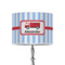 Firetruck 8" Drum Lampshade - ON STAND (Poly Film)