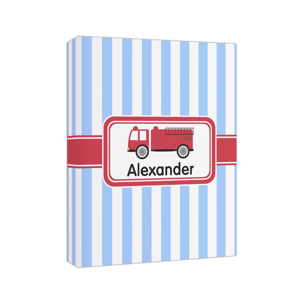 Firetruck 8x10 - Canvas Print - Angled View