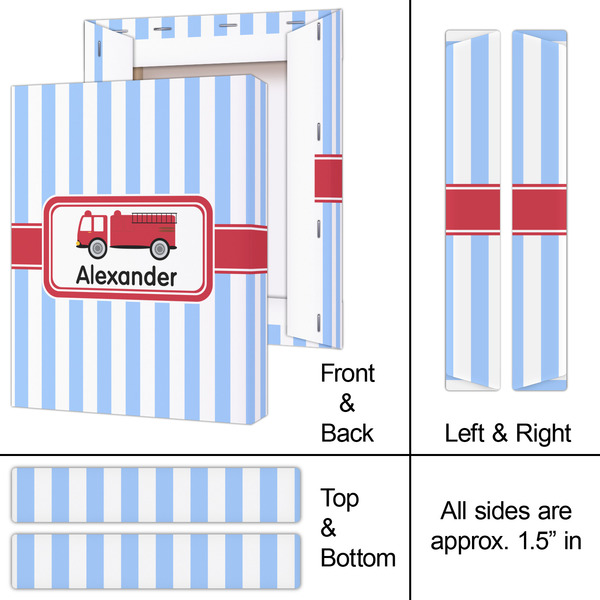 Firetruck 8x10 - Canvas Print - Approval