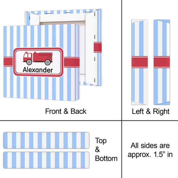 Firetruck 8x8 - Canvas Print - Approval