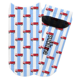 Firetruck Adult Ankle Socks (Personalized)