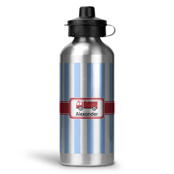 Custom Firetruck Water Bottle - Aluminum - 20 oz (Personalized)
