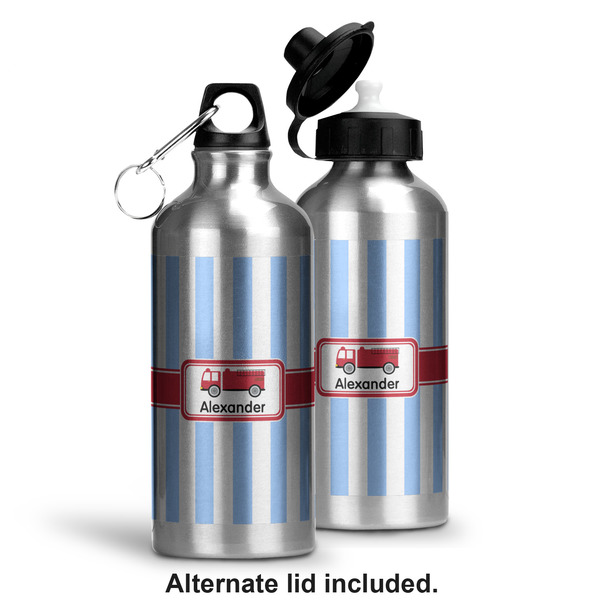 Firetruck Aluminum Water Bottle - Alternate lid options