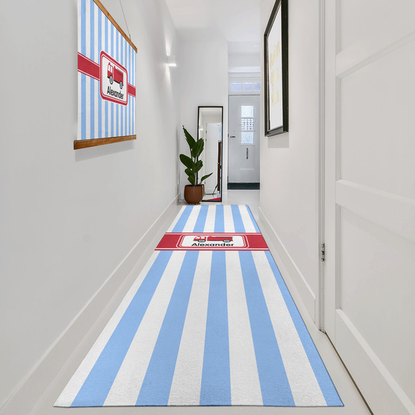 Firetruck Area Rug Sizes - In Context (vertical)