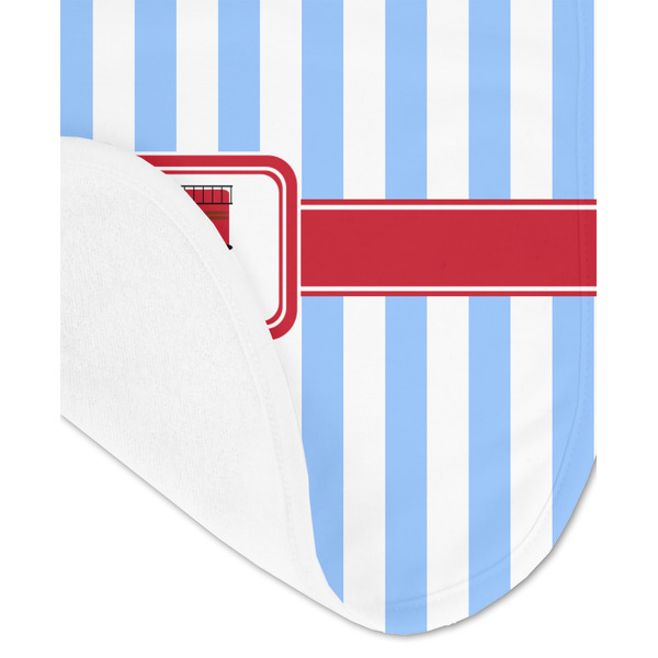 Firetruck Baby Bib - AFT detail