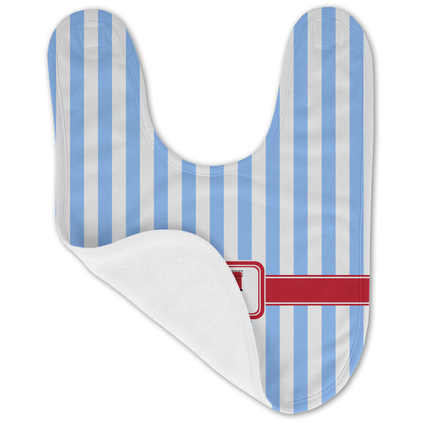 Firetruck Baby Bib - AFT folded