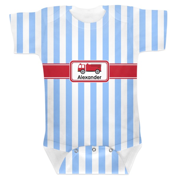 Custom Firetruck Baby Bodysuit 12-18 (Personalized)