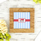 Firetruck Bamboo Trivet with 6" Tile - LIFESTYLE