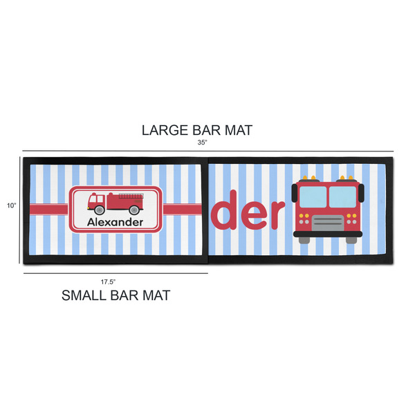 Firetruck Bar Mats - Sizing Chart