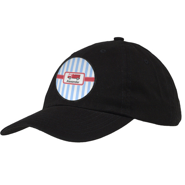Custom Firetruck Baseball Cap - Black (Personalized)