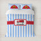 Firetruck Duvet Cover Set - Full / Queen (Personalized)