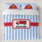 Firetruck Duvet Cover Set - King (Personalized)