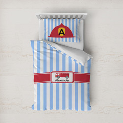 Firetruck Duvet Cover Set - Twin (Personalized)
