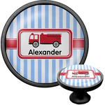 Firetruck Cabinet Knob (Black) (Personalized)