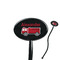 Firetruck 7" Oval Plastic Stir Sticks - Black - Single Sided (Personalized)